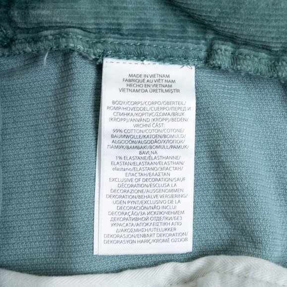 Polo Ralph Lauren Pants Corduroy Varick 32x34 Slim Straight Mint Green - Picture 13 of 14